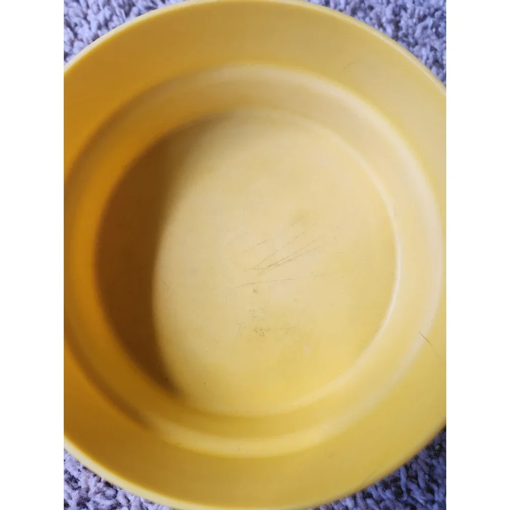 Vintage Tupperware Yellow Cereal Bowl 1356-3 Made in USA 6‎ Inch Retro Kitchen